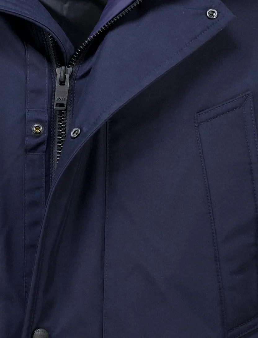 Boss Orange Osiass winterjas donkerblauw