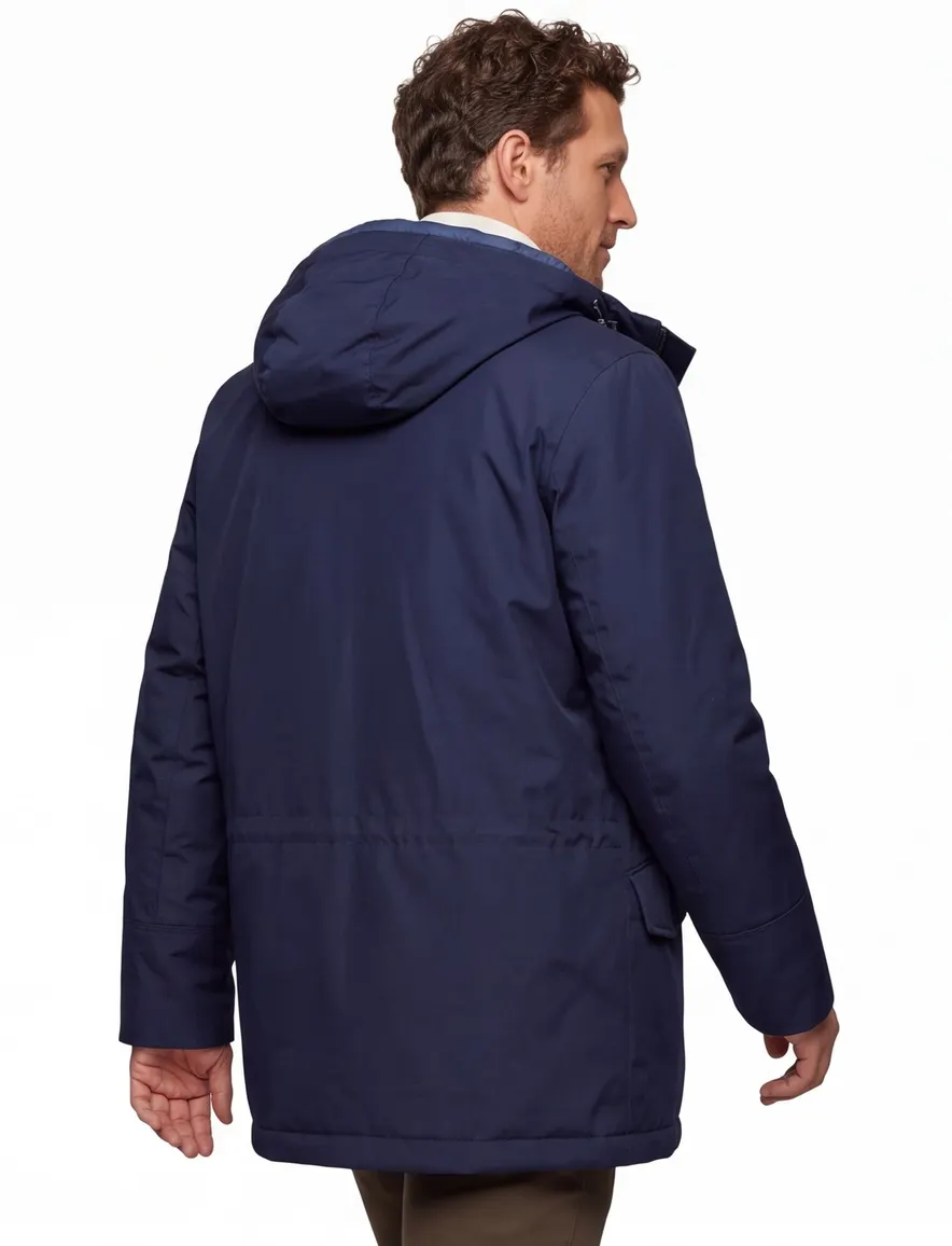 Boss Orange Osiass winterjas donkerblauw