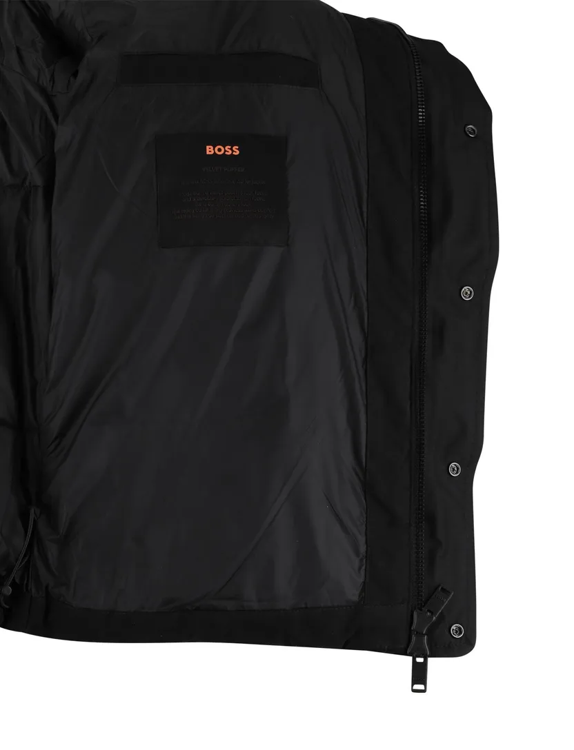 Donkerblauwe Ocamp jas BOSS Orange