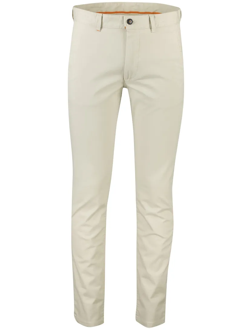 Boss Orange chino slim fit pantalon effen creme chino