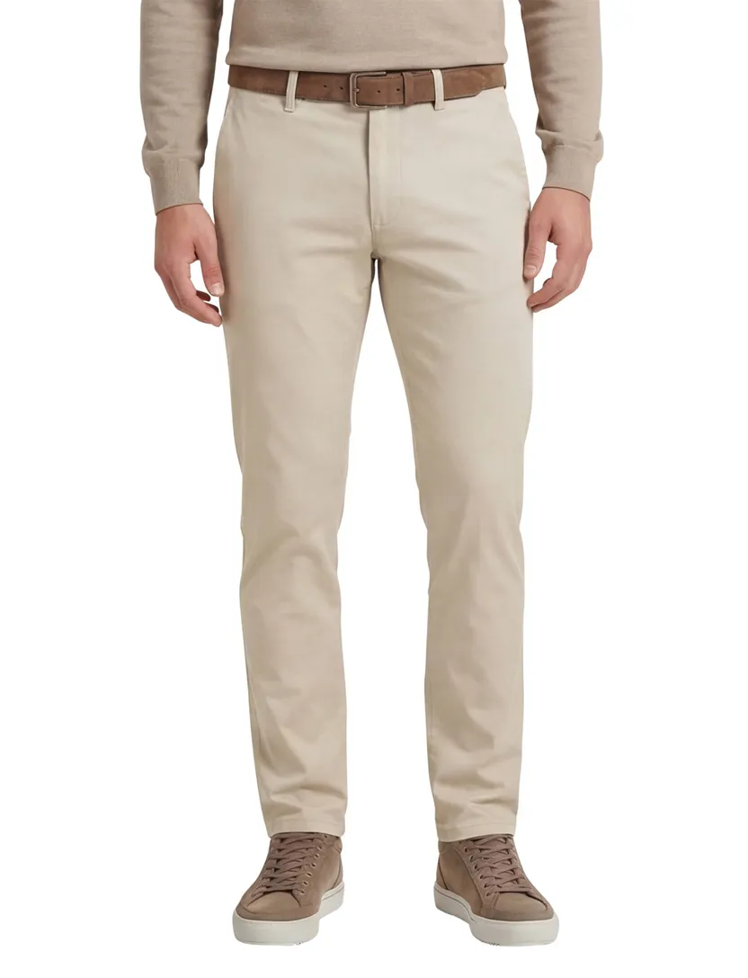 Boss Orange chino slim fit pantalon effen creme chino