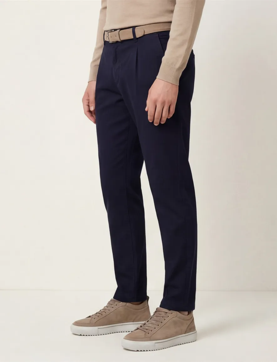 Boss orange chino relaxed fit donkerblauw