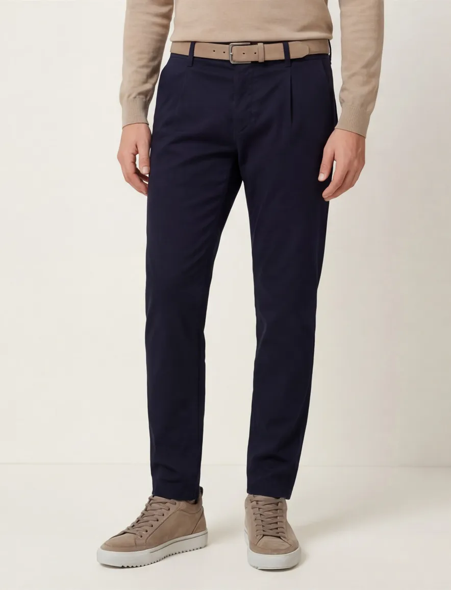 Boss orange chino relaxed fit donkerblauw