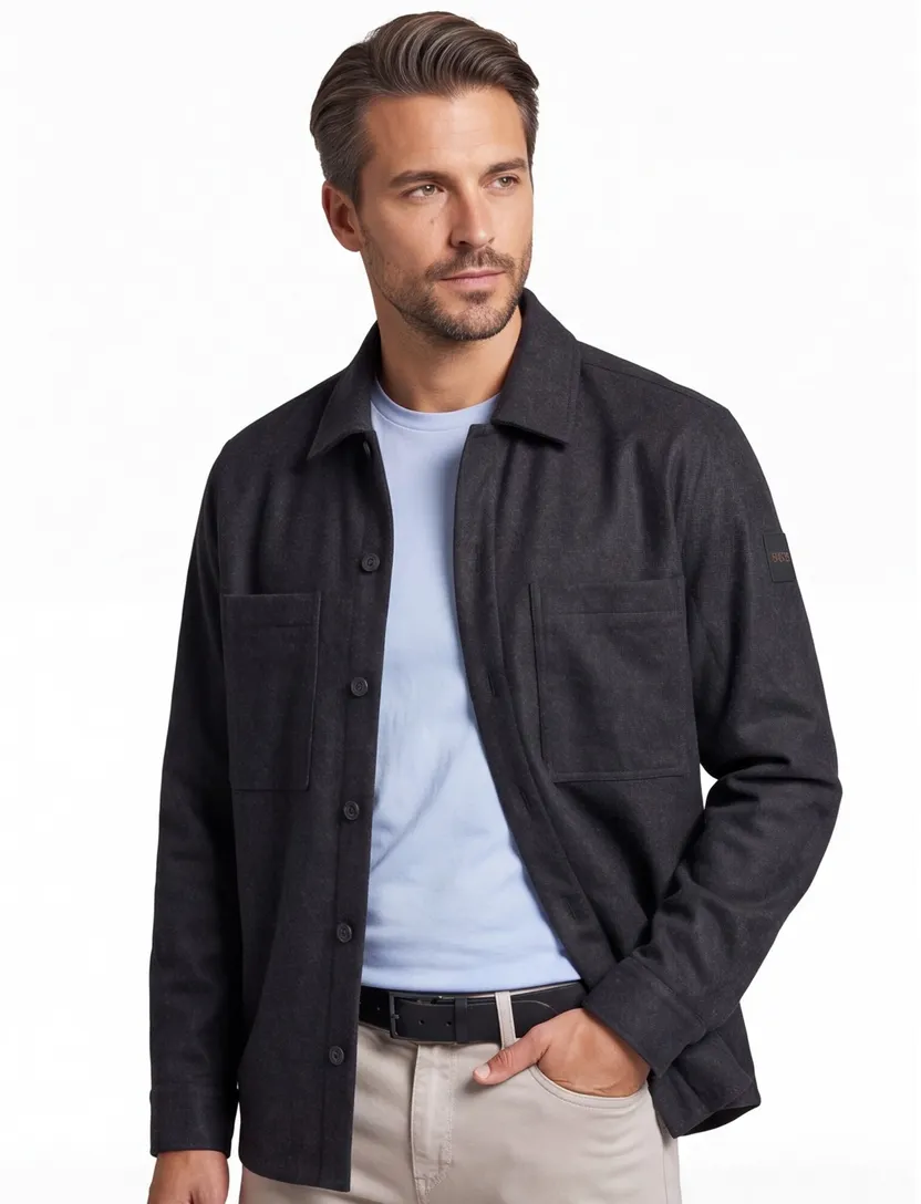 overshirt BOSS Orange Locky 2 zwart