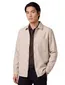 Boss overshirt beige normale fit effen