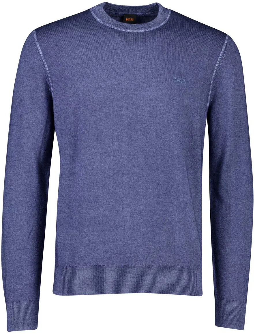 Boss Orange Anion trui blauw ronde hals