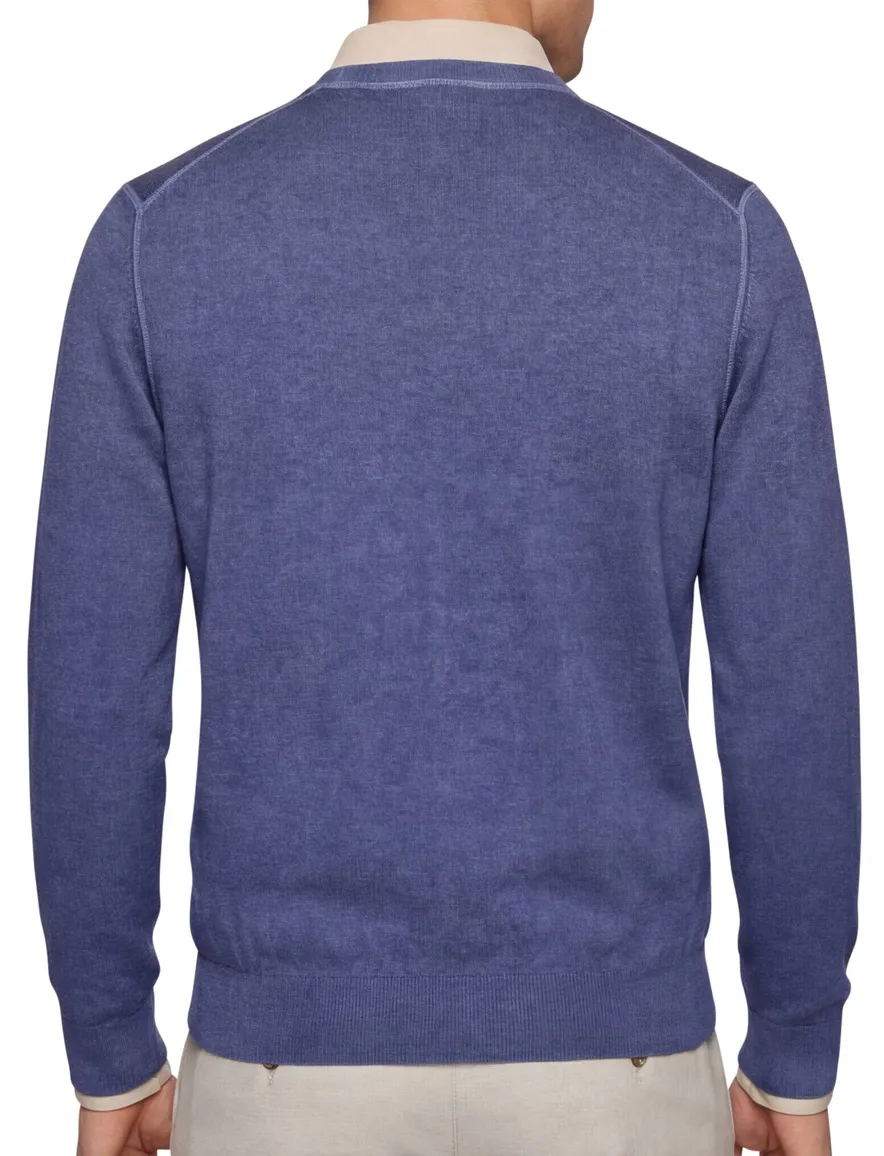 Boss Orange Anion trui blauw ronde hals