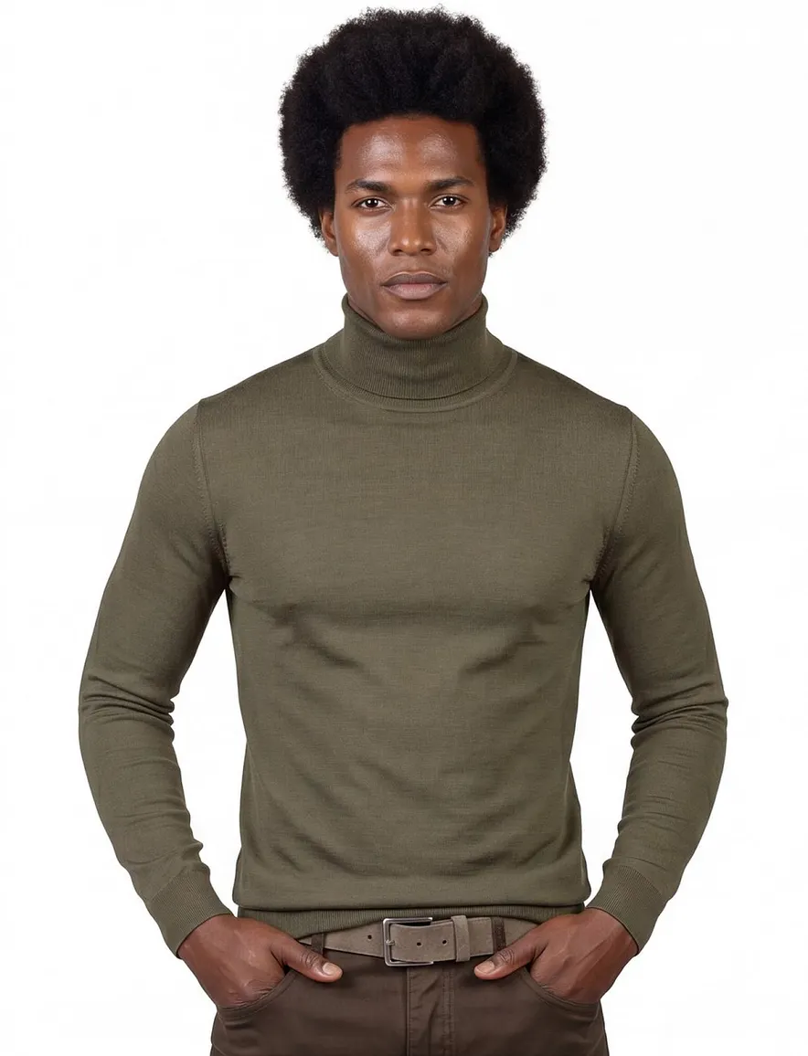 BOSS Black Musso-P coltrui groen effen