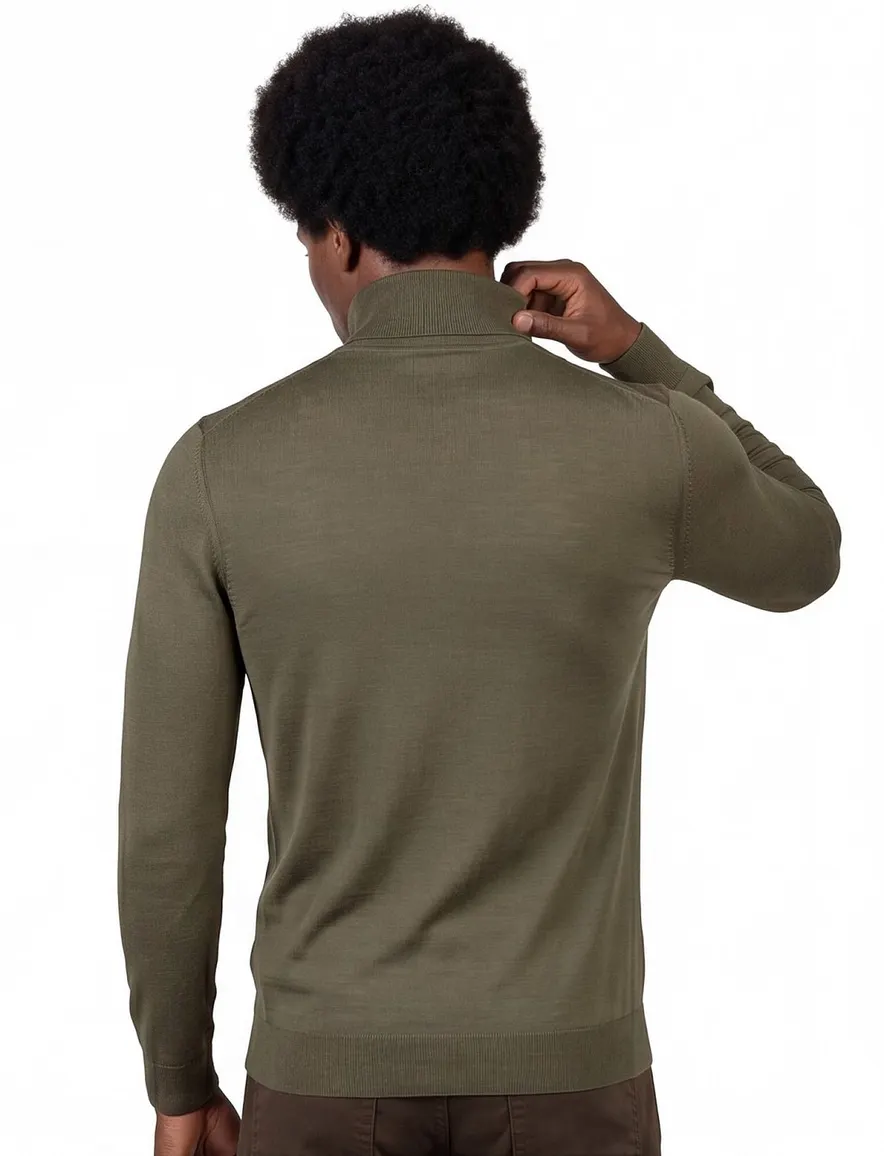BOSS Black Musso-P coltrui groen effen