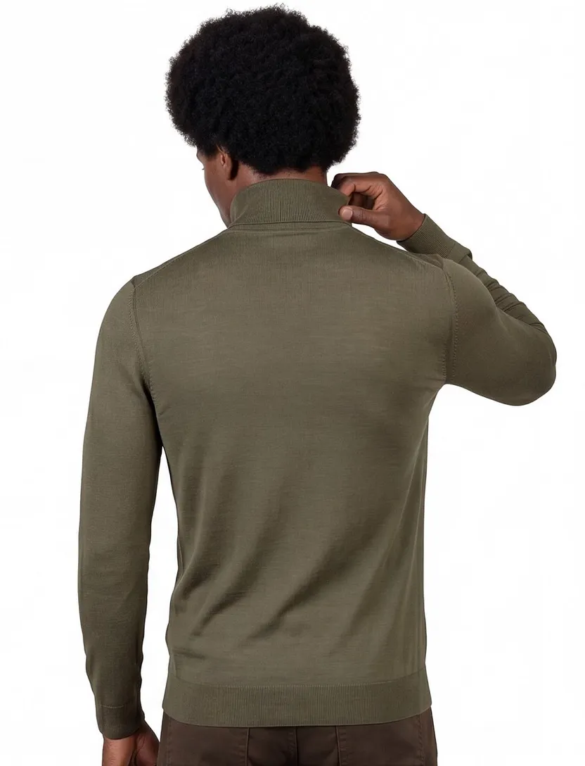 BOSS Black Musso-P coltrui groen normale fit