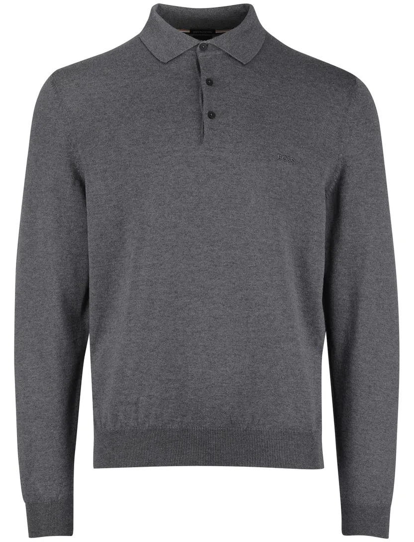 Boss Black Bono-L lamswol grijs trui