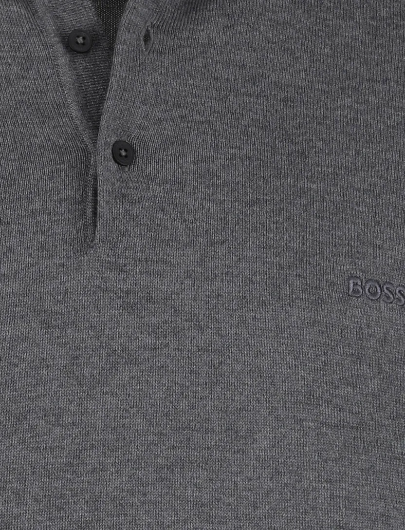 Boss Black Bono-L lamswol grijs trui