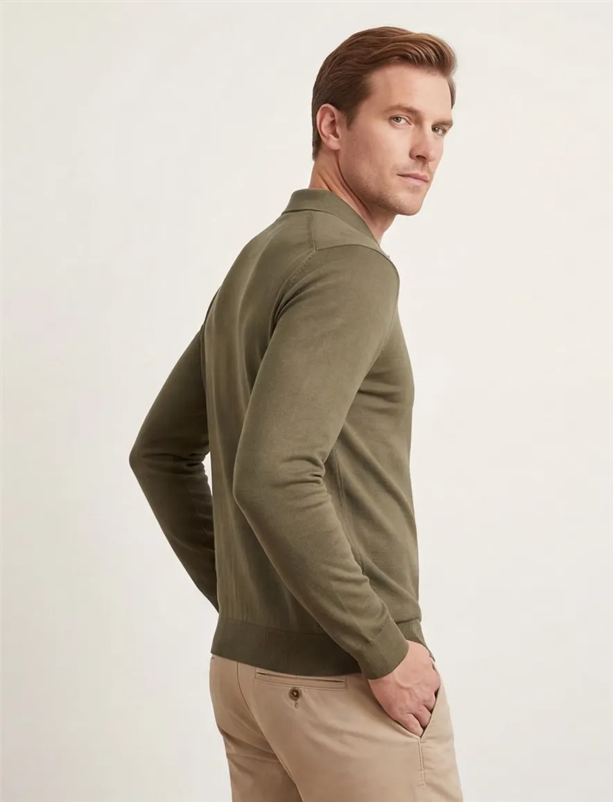 Boss Black effen groen normale fit scheerwol
