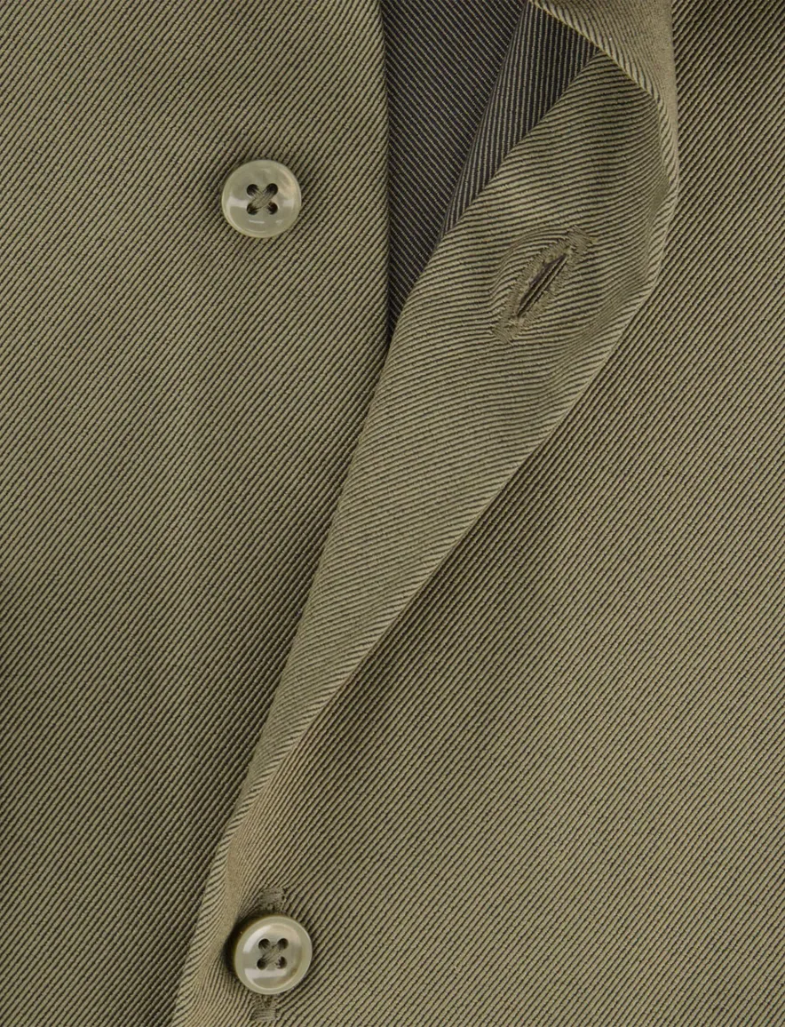 Boss Black slim fit overhemd groen