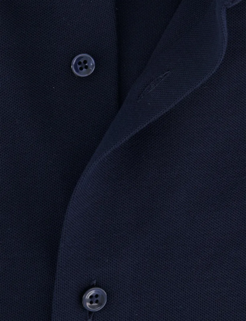 Boss slim fit overhemd navy effen lange mouw