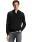 Boss Black trui half zip effen zwart normale fit