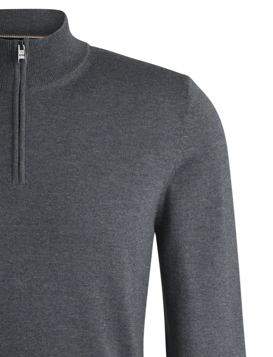 Boss Black trui grijs half zip