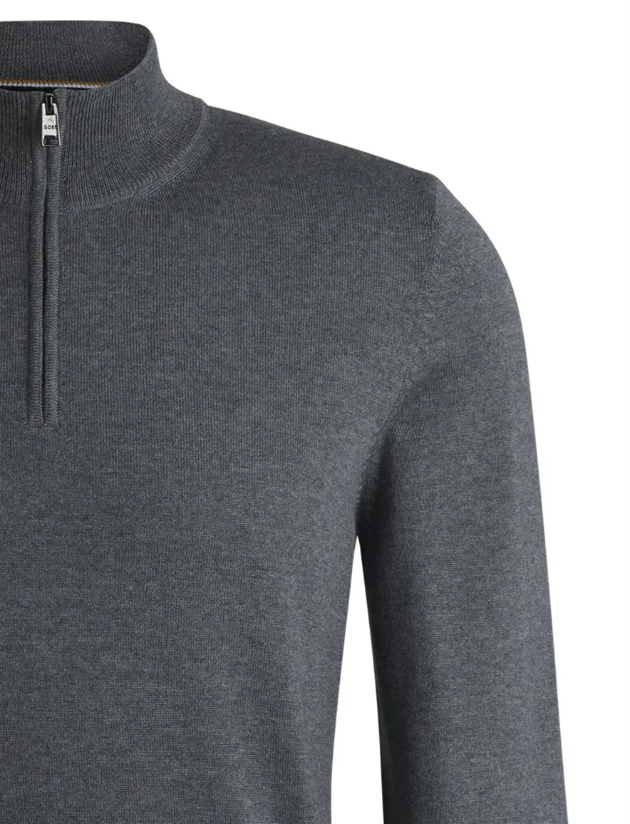 Boss Black trui grijs half zip