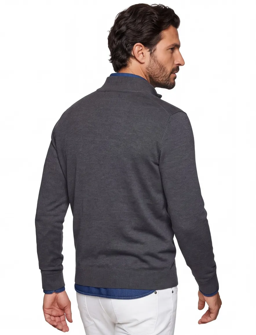 Boss Black trui grijs half zip