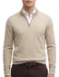 Boss Black half zip beige scheerwol