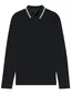 BOSS Green polo lange mouw Plisy navy