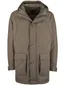 BOSS Black winterjas H-Detoni khaki dubbele borstzak
