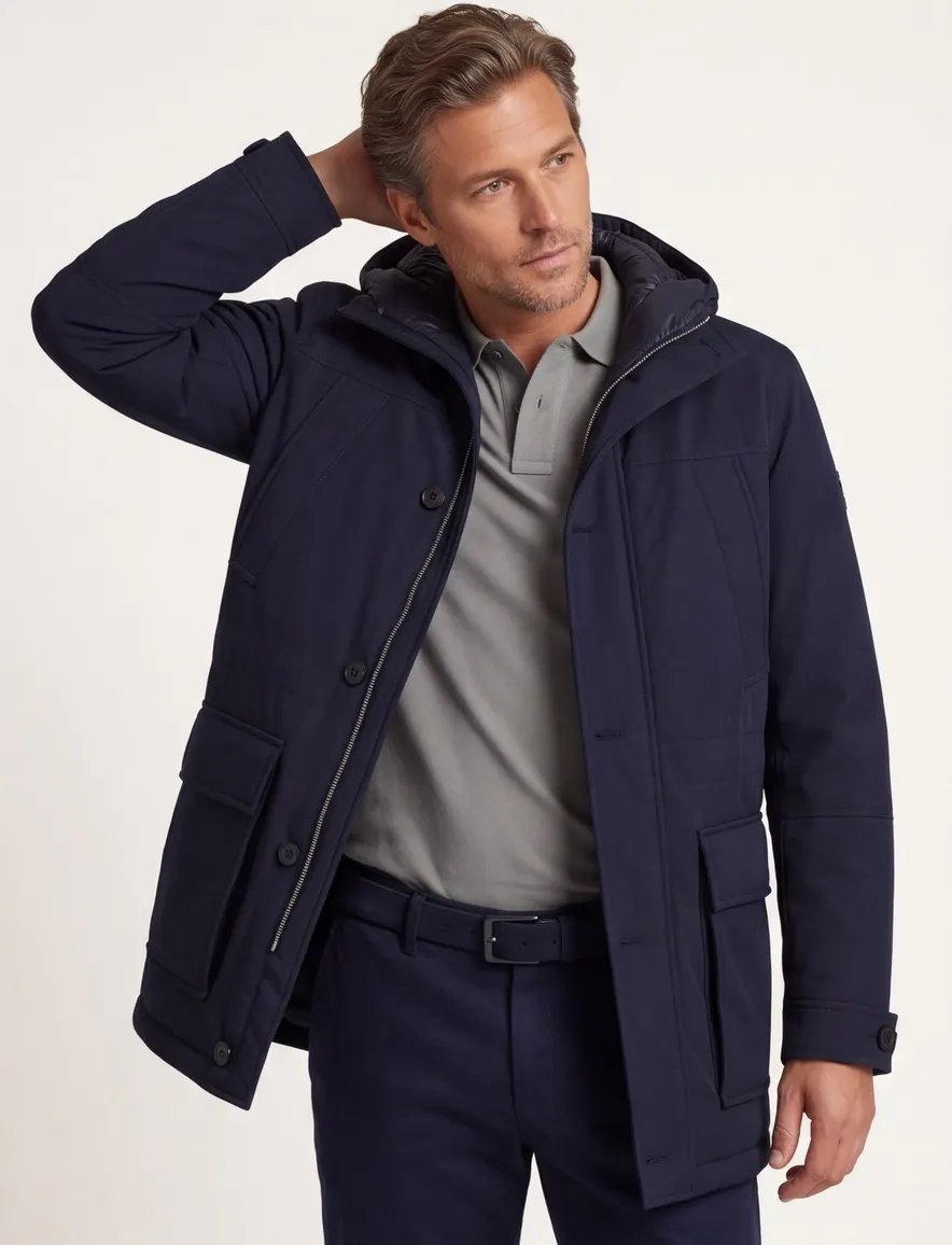 Boss Black winterjas H-Detoni navy