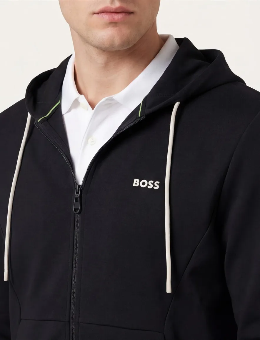 Boss Green Vest zwart witte koorden