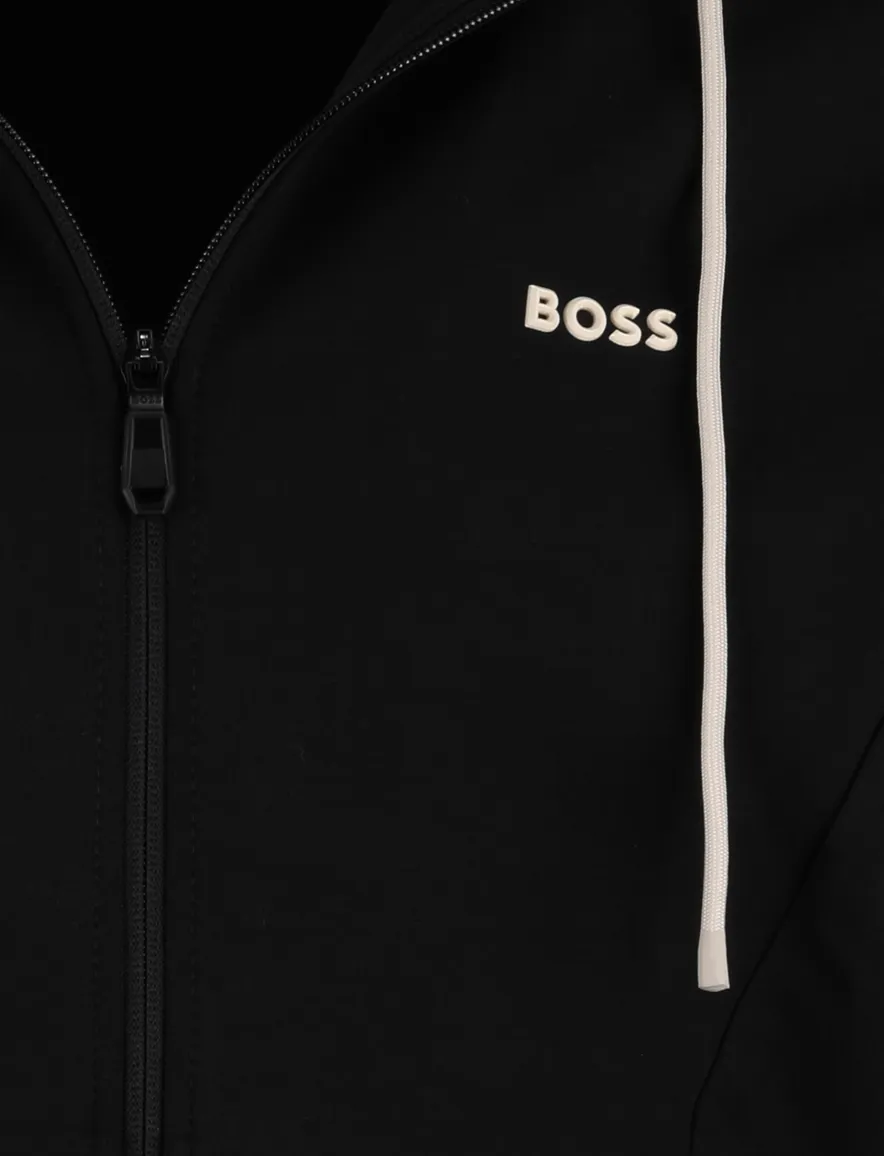 Boss Green Vest zwart witte koorden katoen