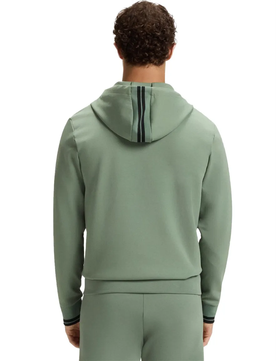 Boss Green vest groen effen katoen regular fit