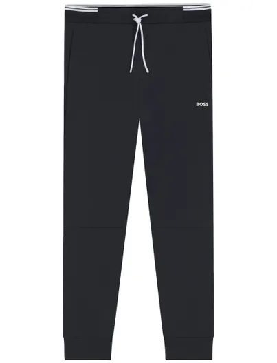 Hugo Boss jogginbroek BOSS Green donkerblauw effen katoen