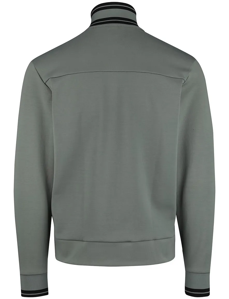 Boss Green Vest Groen zwarte opstaande kraag