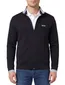 Boss Green Vest donkerblauw witte opstaande kraag effen