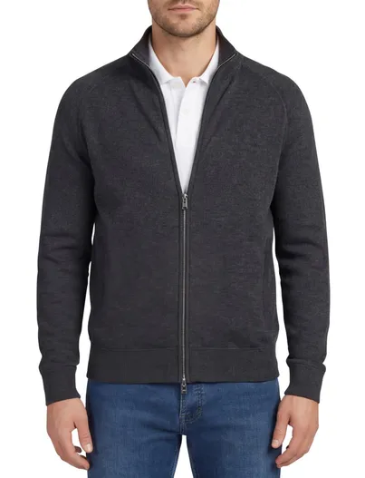 Hugo Boss grijs vest Boss Black effen
