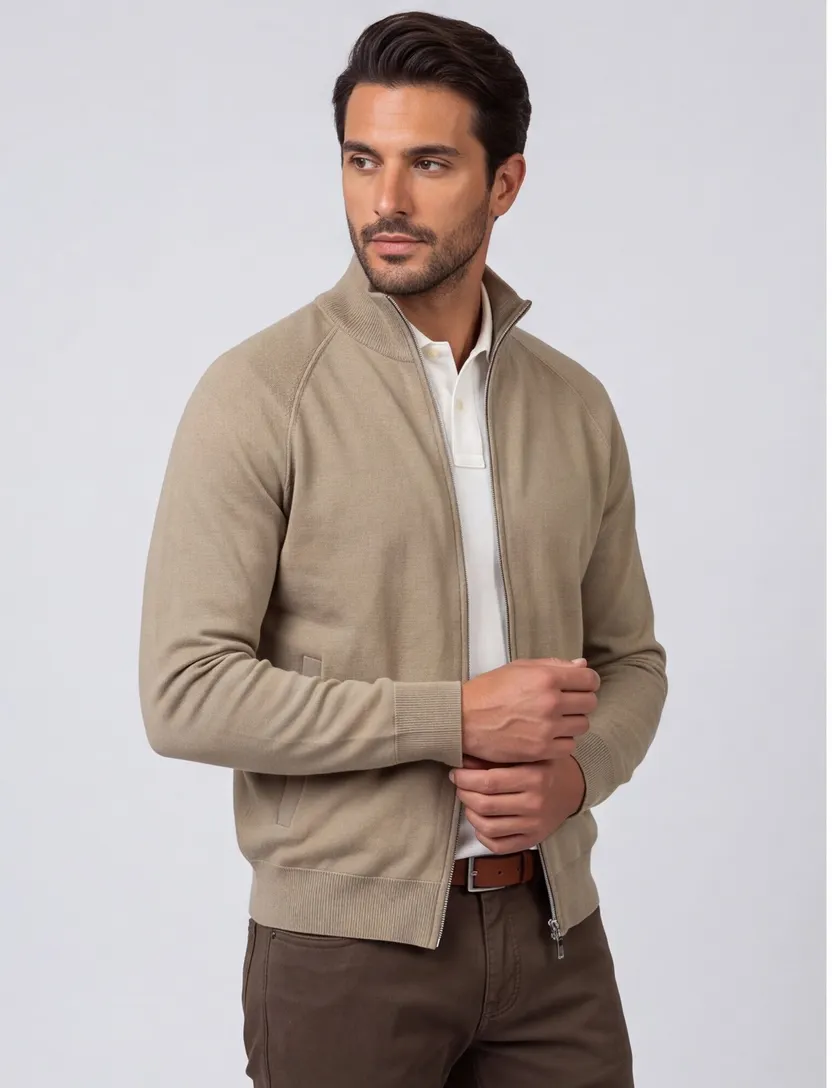 Vest BOSS Black beige gebreid