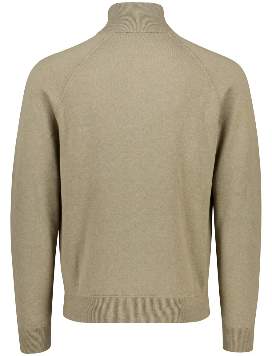 BOSS Black H-Idino vest khaki katoen regular fit