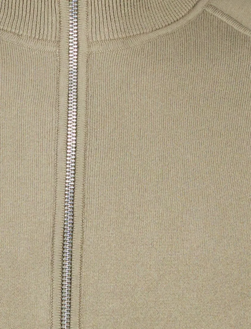BOSS Black H-Idino vest khaki katoen regular fit zonder capuchon