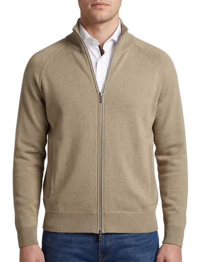 Hugo Boss BOSS Black H-Idino vest khaki katoen regular fit effen