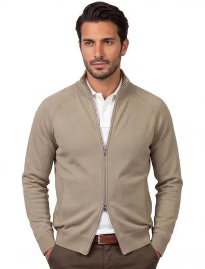 Hugo Boss Vest BOSS Black beige gebreid