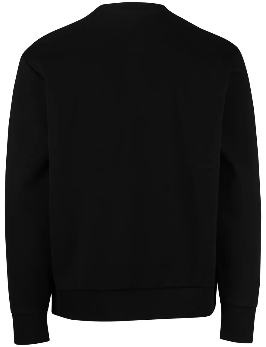 BOSS Green trui ronde hals zwart effen
