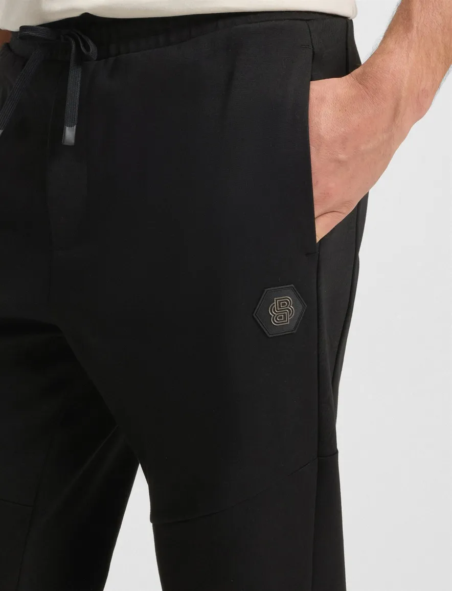 Boss Green zwart effen joggingbroek normale fit