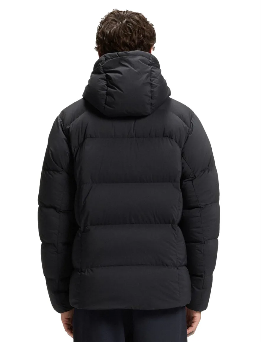 Boss Orange jas puffer donkerblauw effen