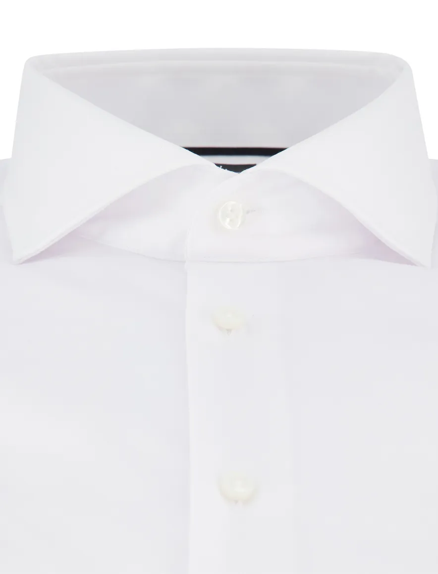 Wit overhemd ml7 Boss Black slim fit katoen