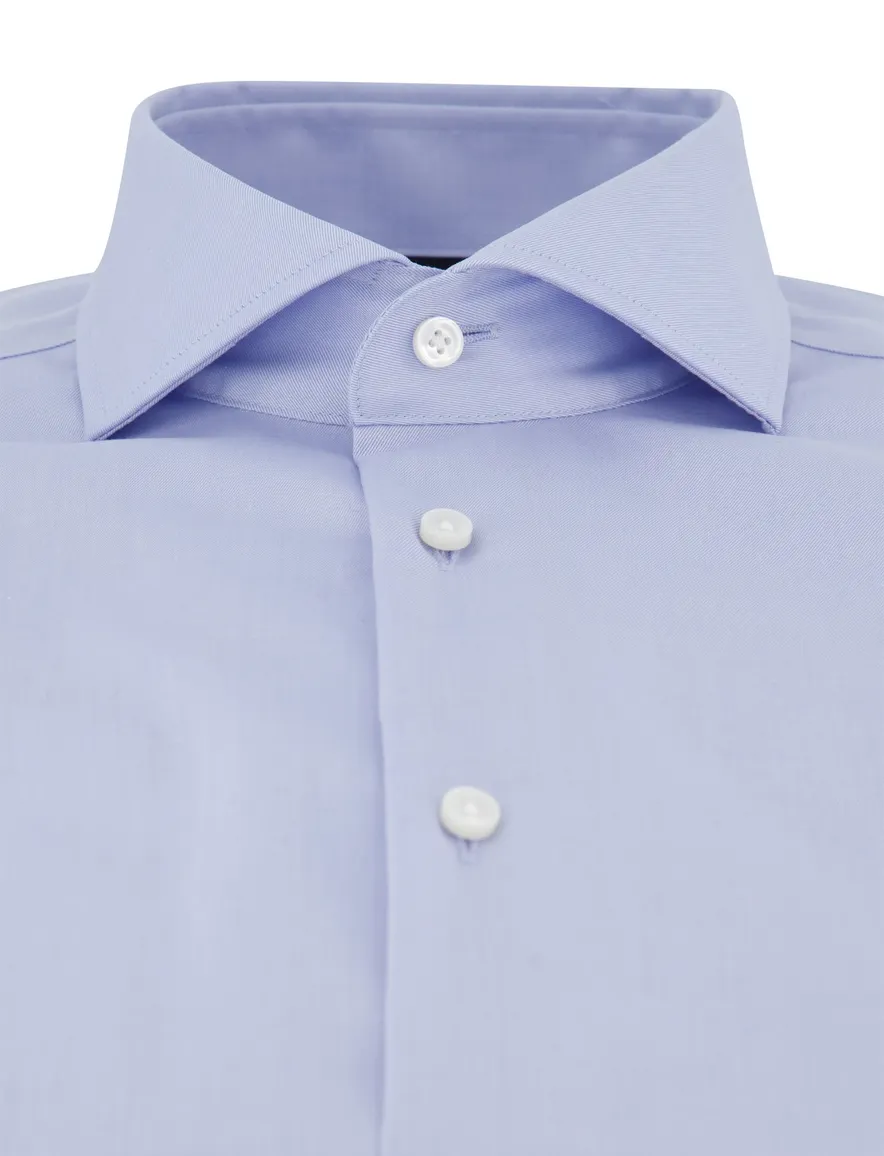 Boss one overhemd blauw slim fit