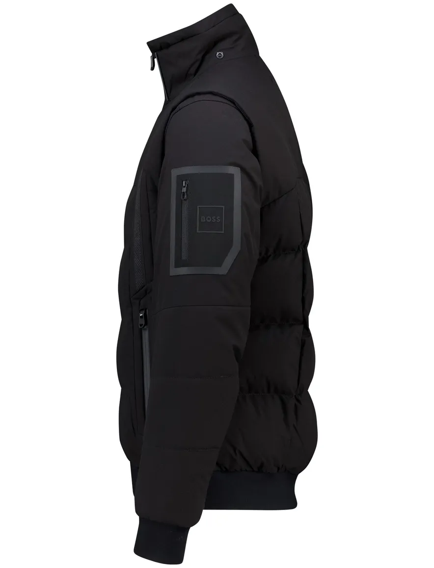 winterjas zwart Boss Green