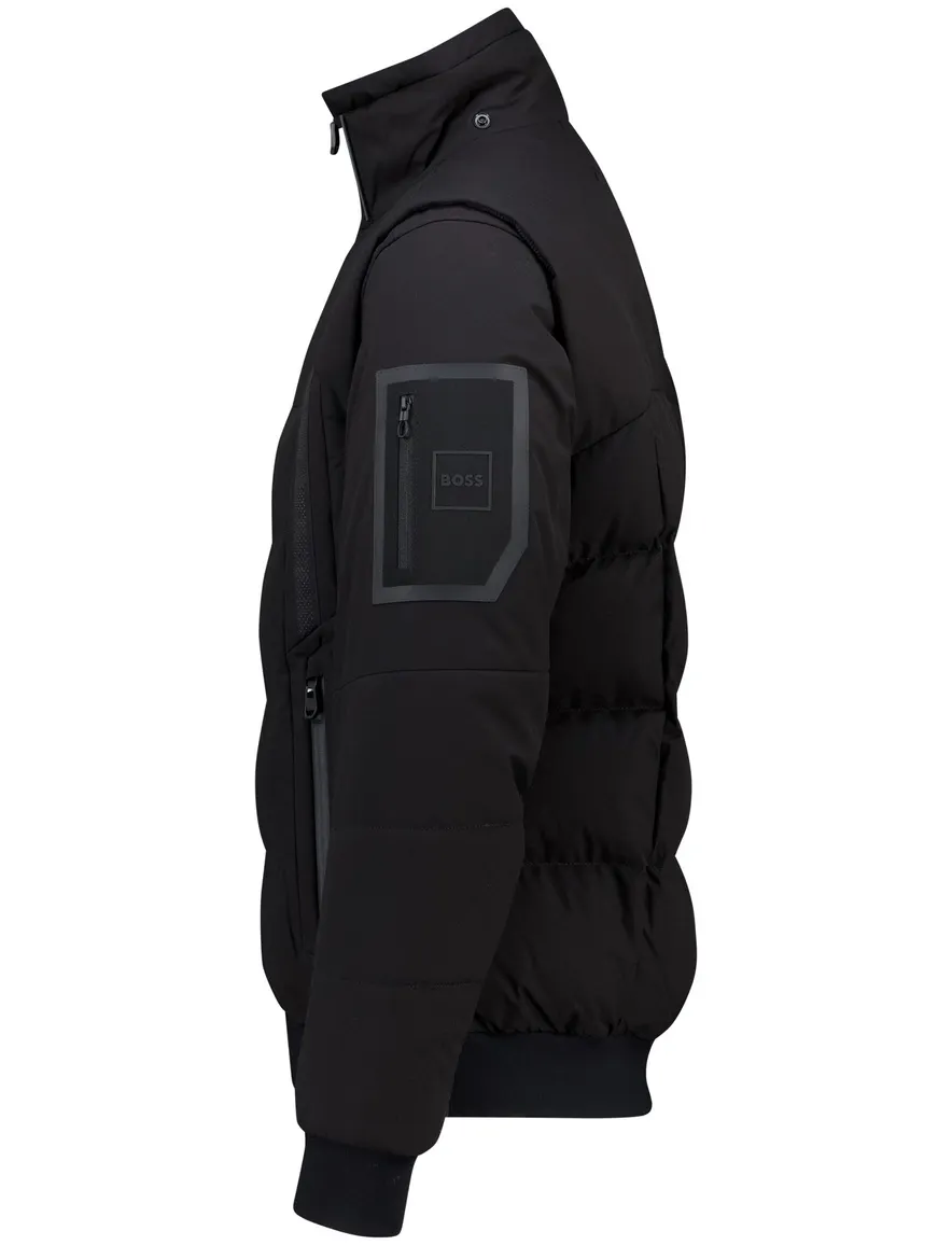 winterjas zwart Boss Green