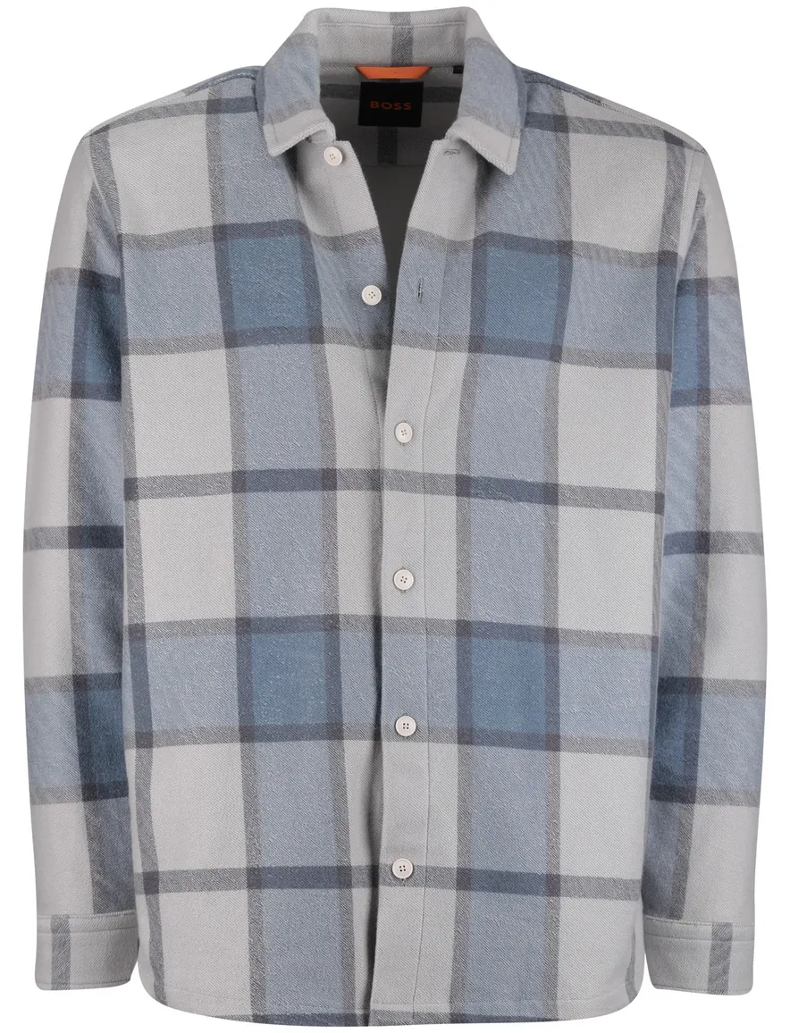BOSS Orange Locky 2 overshirt blauw