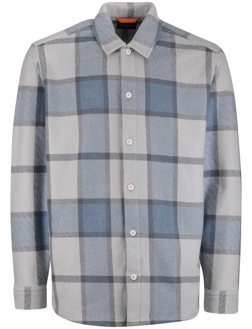 BOSS Orange Locky 2 overshirt blauw