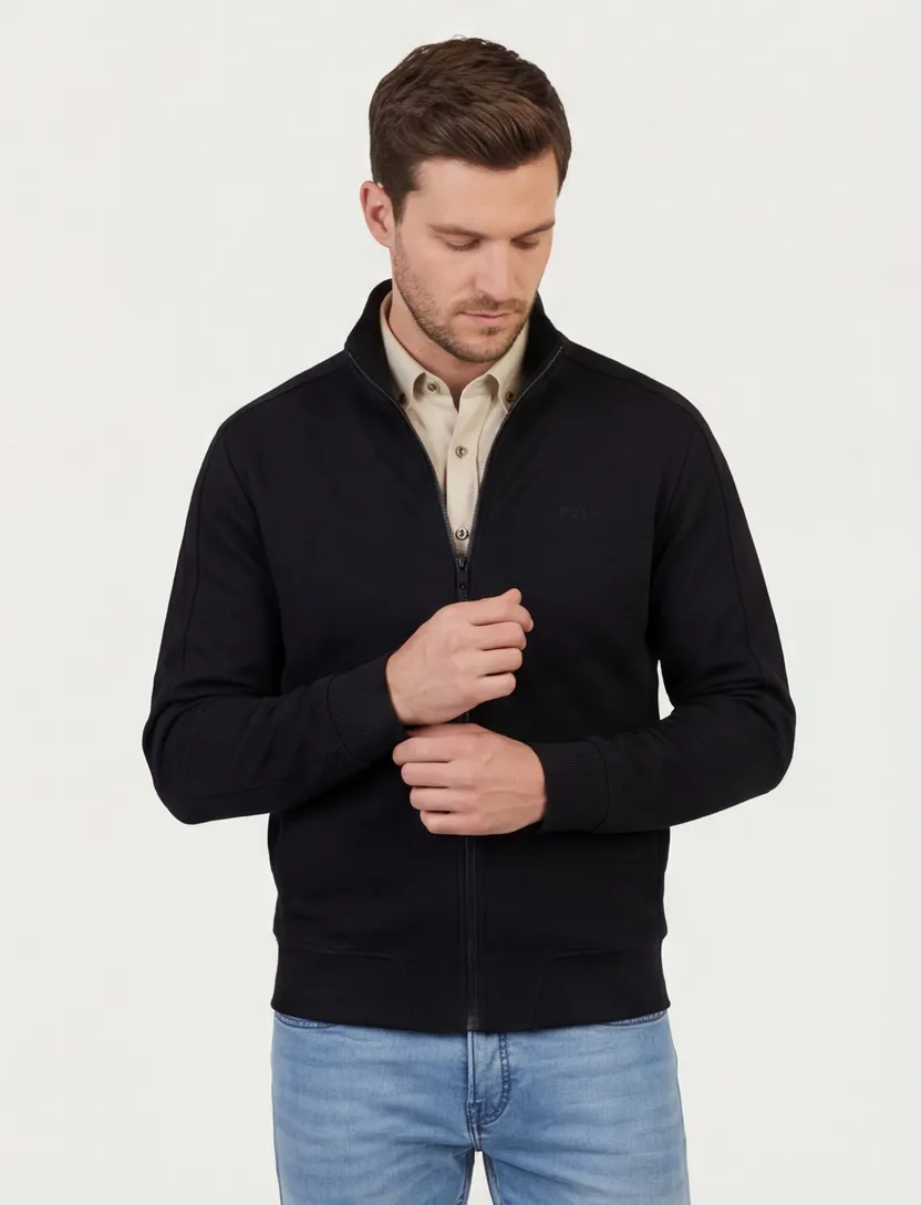 zwart Boss Green Mirror vest
