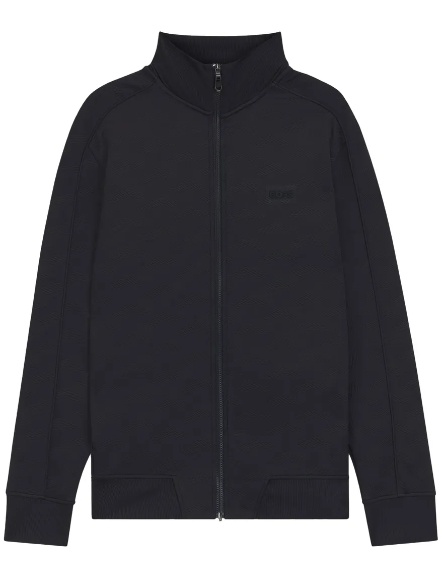 BOSS Green vest SW Mirror FZ donkerblauw